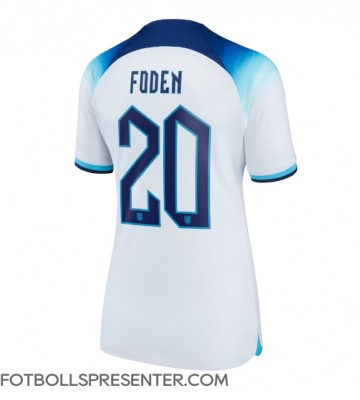 England Phil Foden #20 Hemma Matchtröja Dam VM 2022 Kortärmad